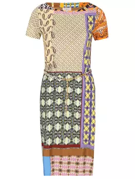 Платье из вискозы с принтом ETRO