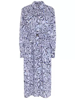 Платье из вискозы с принтом INDUSTRY