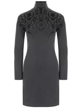 Платье из вискозы с принтом JOHN RICHMOND