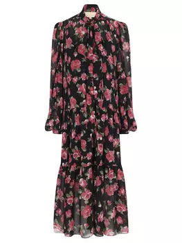 Платье из вискозы с принтом LIKE YANA