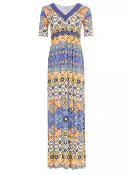 Платье из вискозы с принтом PHILOSOPHY