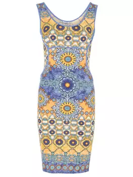 Платье из вискозы с принтом PHILOSOPHY