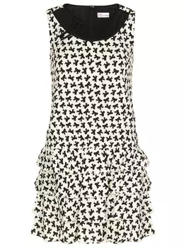 Платье из вискозы с принтом RED VALENTINO