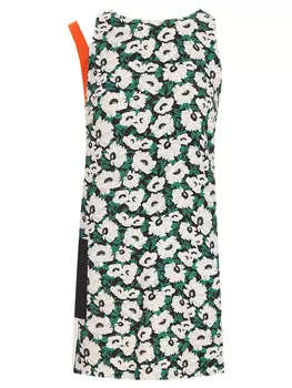 Платье из вискозы с принтом STELLA MCCARTNEY