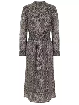 Платье из вискозы с принтом WINDSOR