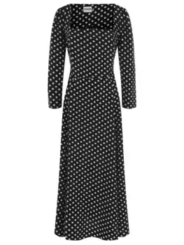 Платье из вискозы в горох