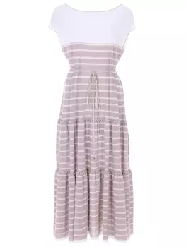 Платье из вискозы в полоску