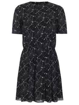 Платье из всикозы SAINT LAURENT