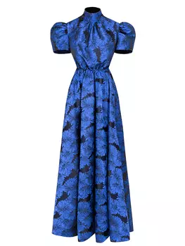 Платье из жаккарда Гербера BARBINO MAISON