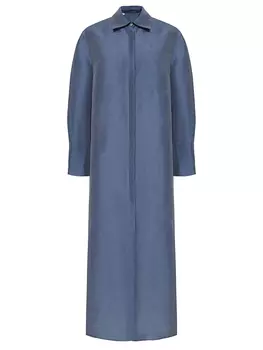 Платье изо льна и шелка BARBA