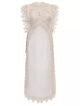 Платье изо льна и шелка ZIMMERMANN