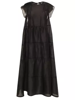 Платье изо льна и шелка MAURIZIO