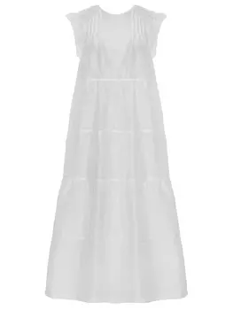 Платье изо льна и шелка MAURIZIO