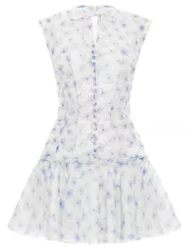 Платье изо льна и шелка Gladiolus YVON