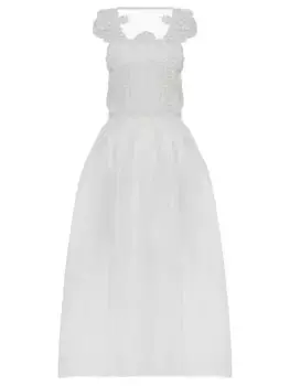 Платье изо льна и шелка