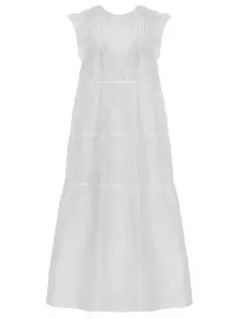 Платье изо льна и шелка