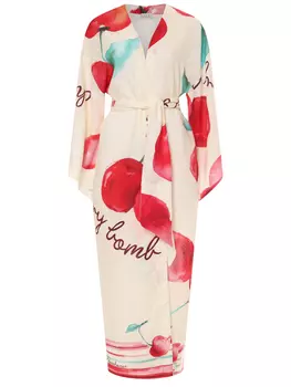 Платье изо льна и вискозы ISABEL BEACHWEAR