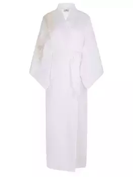 Платье-кимоно льняное