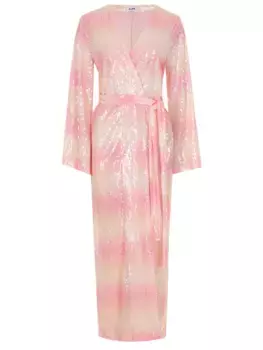 Платье-кимоно с пайетками