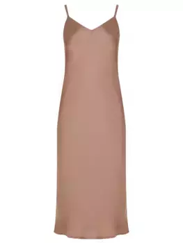 Платье-комбинация однотонное