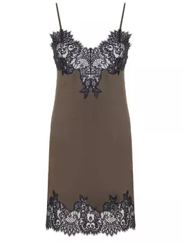 Платье-комбинация с кружевом