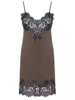 Платье-комбинация с кружевом