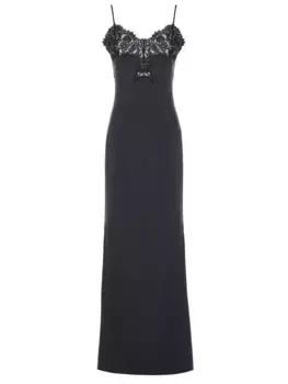 Платье-комбинация с кружевом