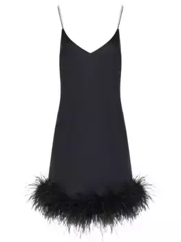 Платье-комбинация с перьями JS SENSE