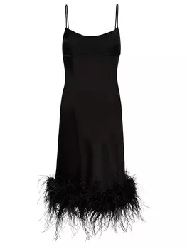 Платье-комбинация с перьями FASHION REBELS