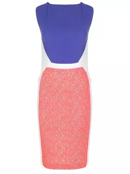 Платье комбинированное