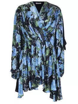 Платье комбинированное BALENCIAGA