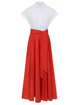 Платье комбинированное SARA ROKA