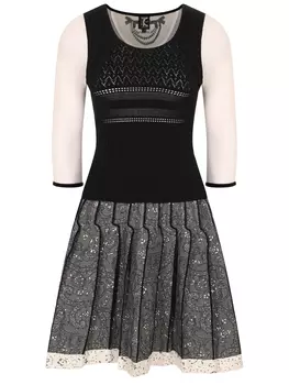 Платье комбинированное TRICOT CHIC