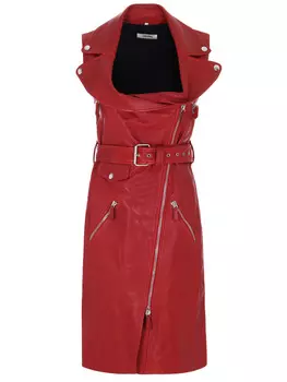 Платье кожаное GAULTIER