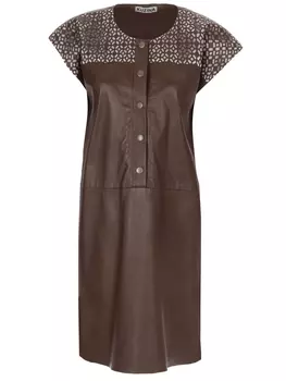 Платье кожаное KUZINA