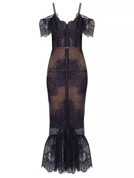 Платье кружевное MARCHESA NOTTE