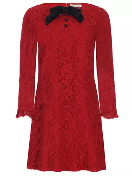 Платье кружевное SAINT LAURENT