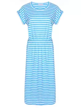 Платье льняное в полоску