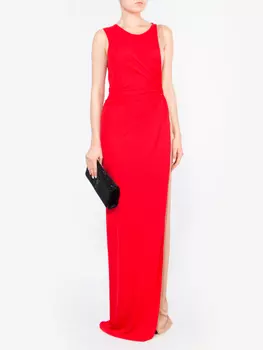 Платье-макси с драпировкой