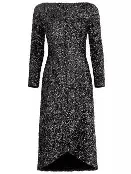 Платье-миди с пайетками WITHOUT FAIL