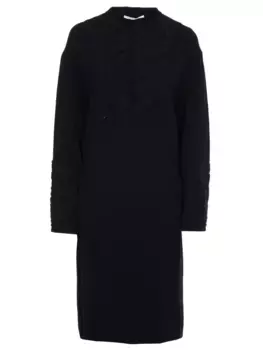 Платье-миди с вышивкой ришелье AGNONA