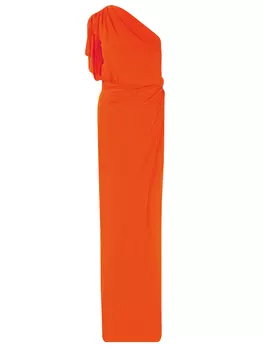 Платье на одно плечо в пол