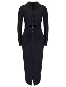 Платье однотонное