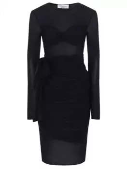 Платье однотонное