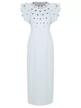 Платье однотонное