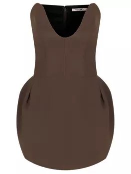 Платье однотонное YUZEFI