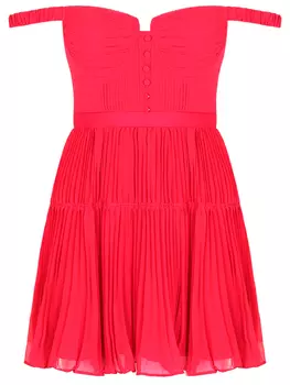 Платье плиссированное SELF-PORTRAIT