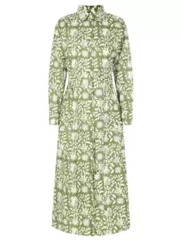 Платье-рубашка хлопковое