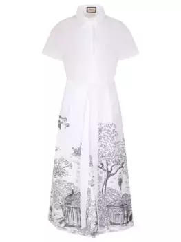 Платье-рубашка хлопковое