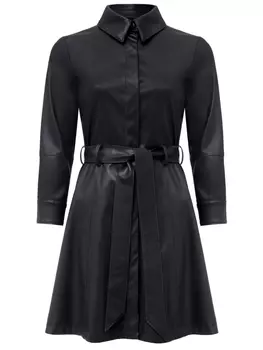 Платье-рубашка из экокожи MOTIZ